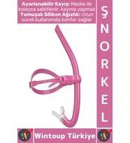 #Şnorkel Konforlu Yüksek Görüş Açı Havuz Deniz Yüzme Eğitim Ayarlanabilir Kayış Önden Dalış Şnorkeli