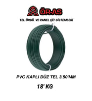 Pvc - Kaplı Düz Tel - 3.5 mm Kalınlık ( - 18 -kg ) (Y.Yeşil)