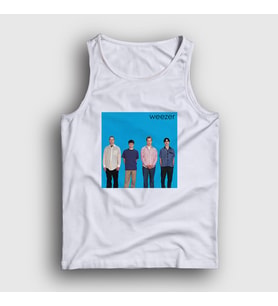 Presmono Unisex Beyaz Band Müzik Weezer Atlet 506661tt