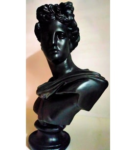 APOLLON BÜST BÜYÜK BOY SİYAH   78 CM X 60 CM