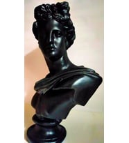 APOLLON BÜST BÜYÜK BOY SİYAH   78 CM X 60 CM