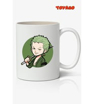 Roronoa Zoro One Piece Anime Temalı Beyaz Kupa Bardak Arkadaşa Sevgiliye Hediye