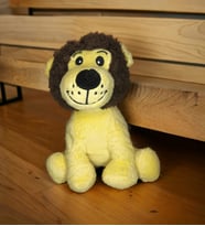 Hediyelik Sevimli Peluş Aslan 22cm - Sevimli Hediyelik Aslan Figürü (Sarı)
