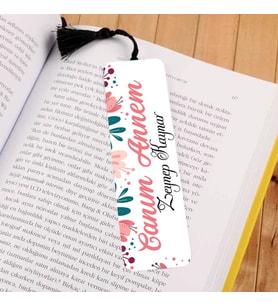 Canım Annem Tasarımlı İsme Özel Kitap Ayracı
