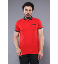 Polo Yaka Kırmızı T-shirt  Wessi