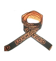 Lastik siyah turuncu Forward desenli 3Cm- 3mt  Şort,Paça,kol Ve Don Lastiği 