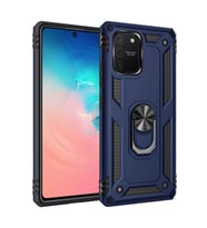 Durukar® Samsung Galaxy A91 / S10 Lite Kılıf Sofya Yüzüklü Silikon Kapak - Lacivert