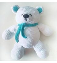Şeker Ayıcık Amigurumi Organik Oyuncak