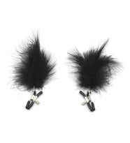 Furry Charm – Peluşlu Ayarlanabilir Göğüs Ucu Mandalı Çiftli