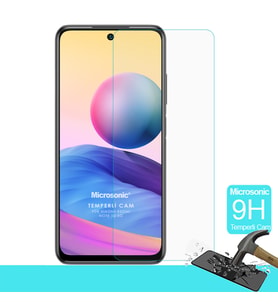 Microsonic Xiaomi Poco M3 Pro Tempered Glass Cam Ekran Koruyucu (Renksiz)