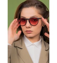 Unisex Black Red Güneş Gözlüğü