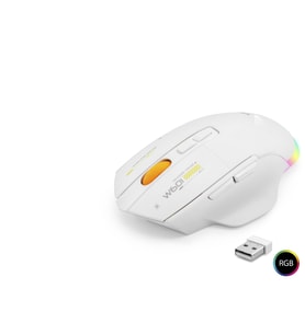 Dual Mode Kablosuz Mouse 12800 Dpi 7 Tuş Makro 1000Hz Rgb - Beyaz W601W