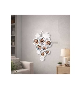 üzüm salkımı 8li resim çerçevesi renk seçenekli çerçeve 40 cm dir.no 89