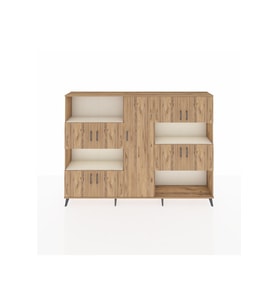Arges Dolap 10 Raflı 9 Kapaklı 220x30x163 Çam-Çam/Aytaşı
