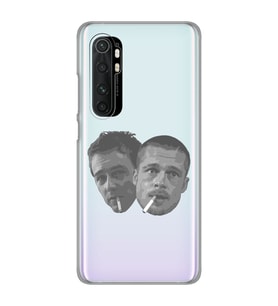 Xiaomi Mi Note 10 Lite Uyumlu Fight Club Desenli Şeffaf Telefon Kılıfı