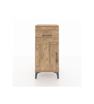 Arges Komodin Tek Raflı Tek Çekmeceli Tek Kapaklı 44x30x96 Çam-Çam
