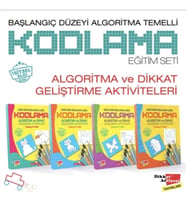 Başlangıç Düzeyi Algoritma Temelli Adım Adım Kodlama 4'lü Kitap Seti