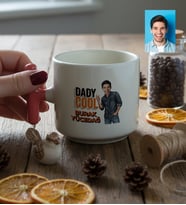 Kişiye Özel Karikatürlü Babaya Hediye Daddy Cool T Kupa Babalar Günü Hediyesi