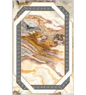 Eliana Home Baskılı, Yıkanabilir Kaymaz Taban Salon Halısı LNA0304-SD141 100x150 cm (Bej)