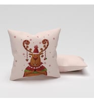 PAREDORA Noel Geyiği Kırlent Kılıfı