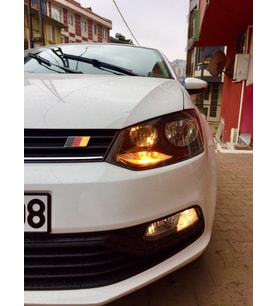 Çok Güçlü T10 Turuncu Dipsiz Led Ampul 24 Led Smd Canbus   12V