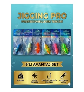 60 Gr Slow Jig Yemi 6'lı Avantaj Seti – Profesyonellerin Tercihi, Balıkçıların Gücü!