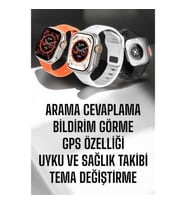Mey İthalat® Yeni Nesil Akıllı Saat Adımsayar, GPS, Nabız Ölçer, Uyku ve Sağlık Takibi
