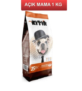 Kıtır Kuzu Etli Prinçli Yetişkin Köpek Maması 1 Kg AÇIK (Kahverengi)