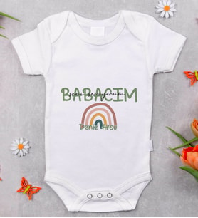 BK Kids İsimli Babalar Günü Tasarımlı Bebek Body Zıbın - Model 1