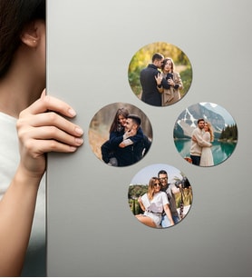 Kişiye Özel Ahşap Fotoğraflı UV Baskılı Magnet