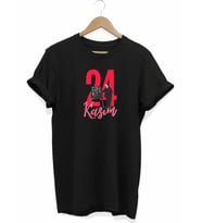 24 Kasım Öğretmenler Günü Öğretmen Hediyesi Baskılı Oversize T-shirt - Siyah
