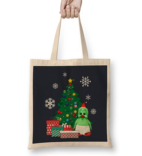 Orville The Duck Around The Christmas Tree Bez Çanta Uzun Saplı