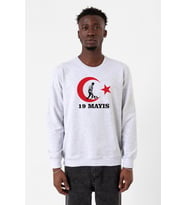 19 Mayıs Ata Karmelanj Erkek 2ip Sweatshirt