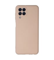 Samsung Galaxy M33 Kılıf Nano İçi Kadife Silikon - Pudra