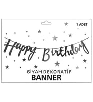 FLAMA HAPPY BRITHDAY SİYAH PK:1-