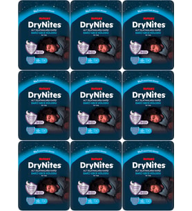 Drynites Emici Gece Külodu/Külot Bez Erkek 13+ Yaş (48-60KG) X Large 81 Adet (9PK*9)