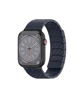 Movenchy Apple Watch 45mm Carbon Steel Kordon - Lacivert