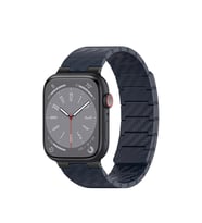 Movenchy Apple Watch 45mm Carbon Steel Kordon - Lacivert