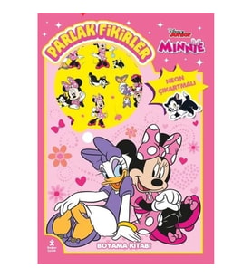 Disney Junior Minnie - Parlak Fikirler Neon Çıkartmalı Boyama Kitabı