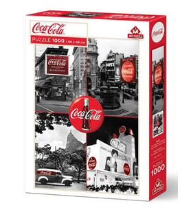 Art Puzzle Coca-Cola Siyah Beyaz'In Kırmızılığı 1000 Parça Puzzle