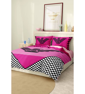 Nevresim Takımı Çift Kişilik Pamuklu Saten Kumaş 6 Parça 3D Dijital Baskı Duvet Cover Set Model No:5
