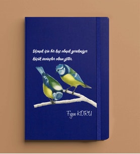 Kişiye Özel 13x21 Mavi Defter-1
