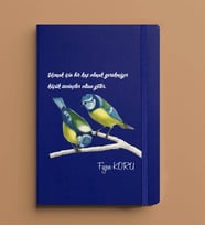 Kişiye Özel 13x21 Mavi Defter-1