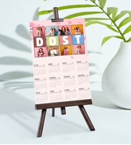 BK Gift Kişiye Özel 15x21 cm Fotoğraflı Dost Temalı Şövaleli 2024 Takvim-1