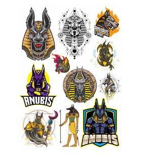 Anubis Sticker Set-1 11 Parça Telefon, Tablet, Defter, Laptop Sticker