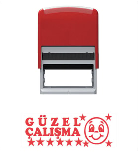 Güzel Çalışma Öğretmen Kaşesi (Kırmızı)