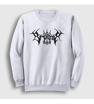 Presmono Unisex Beyaz Logo Metal Brymir Sweatshirt 527773tt (Beyaz)