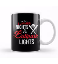 Summer Nights & Ballpark Lights Baseball Players Kupa Bardak Porselen