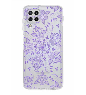 Samsung Galaxy M32  Kamera Korumalı Kapak Nostalji Desen Tasarımlı  Şeffaf  Kılıf