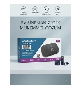 BOTECH Tıny Plus Full Hd Uydu Alıcısı Wıfı ( Wifi ) USB Destekli YENİ KASALI TKGS VAR